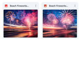Ultimate Beach Fireworks Background Bundle