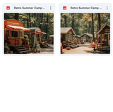 Ultimate Retro Summer Camp Background Bundle