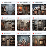Ultimate Rustic Christmas Studio Background Bundle