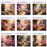 Ultimate Spring Bliss Path Background Bundle