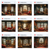 Ultimate Holiday Living Room Background Bundle