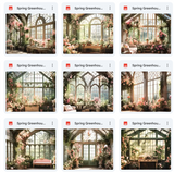 Ultimate Spring Greenhouse Background Bundle
