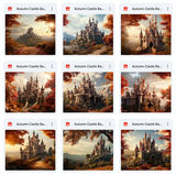 Ultimate Autumn Castle Background Bundle