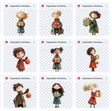 Claymation Kids Series: Christmas Kids Asset Pack