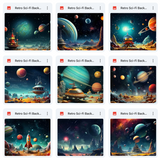Ultimate Retro Sci-Fi Background Bundle