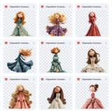 Claymation Kids Series: Couture Girls Asset Pack