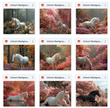 Ultimate Unicorn Background Bundle