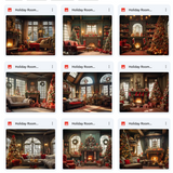 Ultimate Holiday Living Room Background Bundle