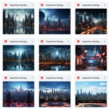 Super Hero Background & Subject Asset Pack