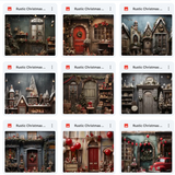 Ultimate Rustic Christmas Studio Background Bundle