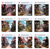 Ultimate Wonderland Path Background Bundle