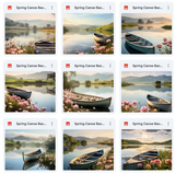 Ultimate Spring Canoe Background Bundle