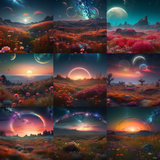 Otherworldly Field Digital Background Bundle - Meg Bitton Productions