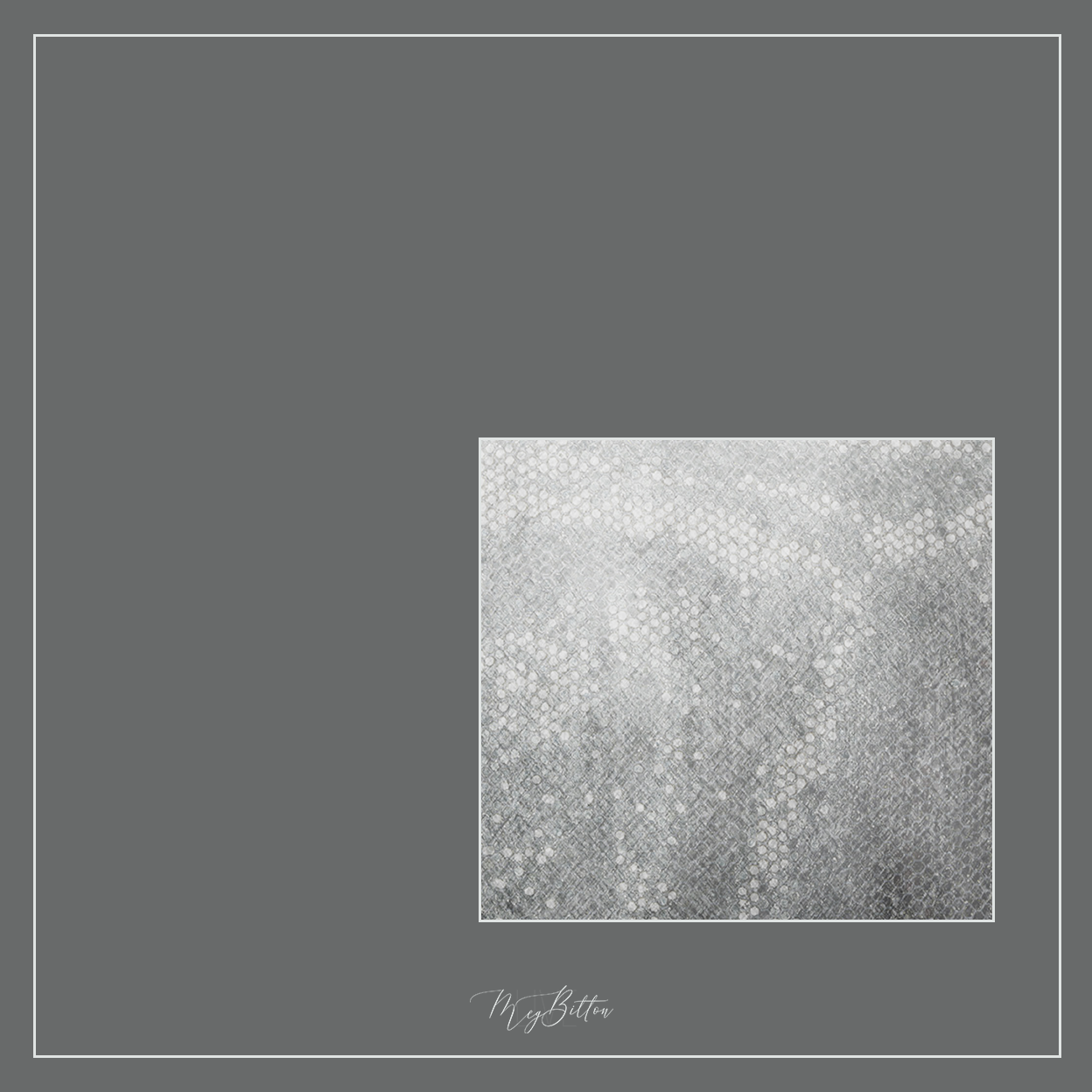 Magical Single Texture - Silver Sequins - Meg Bitton Productions