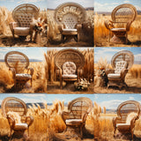 Boho Chair Background Bundle