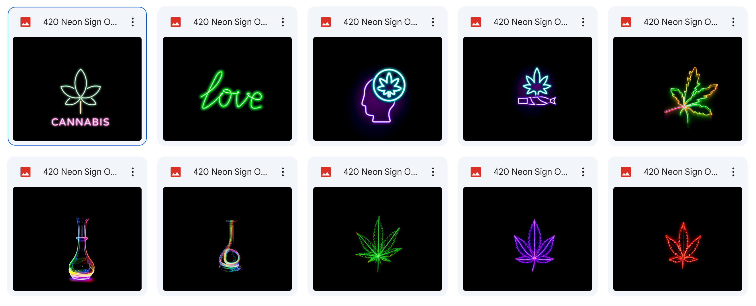 Magical Weed Neon Signs - Meg Bitton Productions
