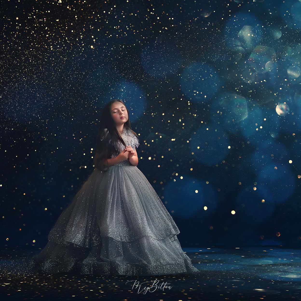 Digital Studio Backdrop: Holiday Sparkle - Meg Bitton Productions