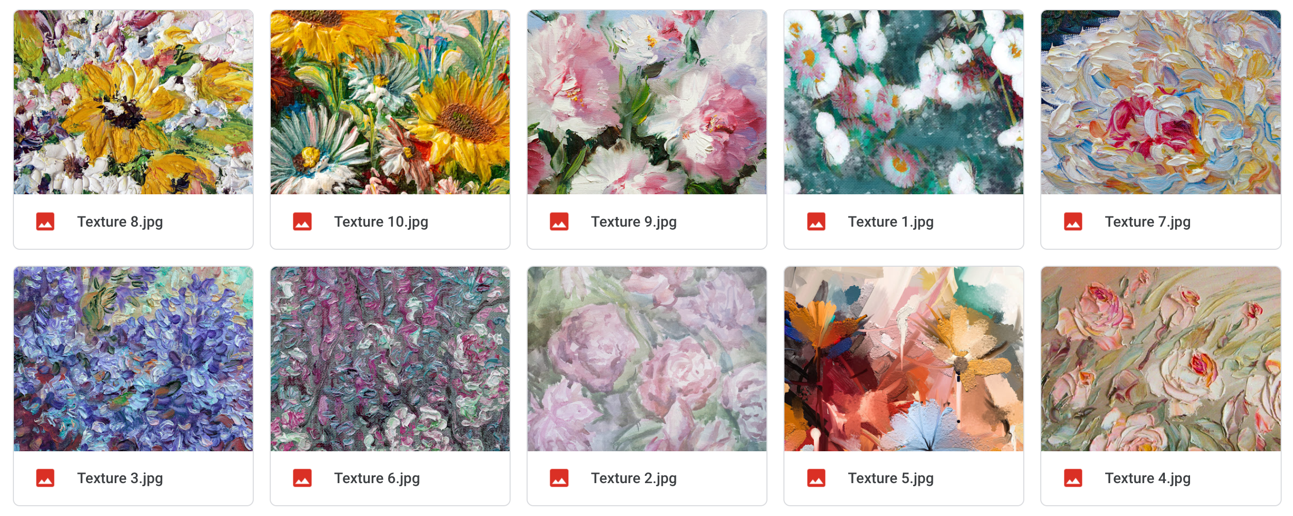 Fine Art Painted Floral Textures - Meg Bitton Productions