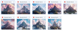 The Hurry Before I Change My Mind Digital Background Bundle - Meg Bitton Productions