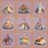Magical Garden Gown Overlays - Meg Bitton Productions