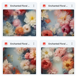 Magical Enchanted Florals Textures