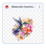 Watercolor Hummingbird Tattoo Overlay - Meg Bitton Productions
