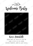 Modern Black & White Announcement Template