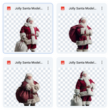 Magical Jolly Santa Model Overlays