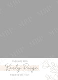 Floral Senior Announcement Template #1
