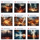 Ultimate Super Hero Background Bundle