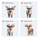 Magical Rudolph Overlays