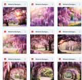 Ultimate Wisteria Background Bundle