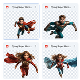 Magical Flying Super Hero Model Overlays