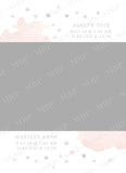 Twin Girls Announcement Template
