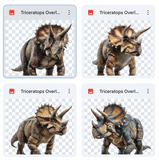 Magical Triceratops Overlays