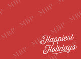 Chevron Holiday Card Template