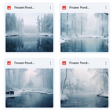 Frozen Pond Background Bundle