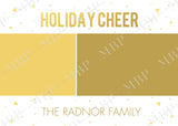 Gold Holiday Card Template