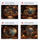 Autumn Lights Background Bundle