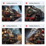 Holiday Station Background Bundle