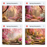 Spring Fairytale Background Bundle