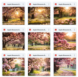 Ultimate Apple Blossoms Background Bundle