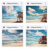 Lifeguard Station Background Bundle