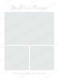 Twin Girls Announcement Template