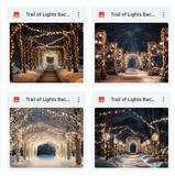 Trail of Lights Background Bundle