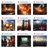 Ultimate Super Hero Background Bundle