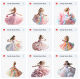 Ultimate Candy Gown Model Overlay Bundle