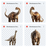Magical Brontosaurus Overlays