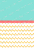 Girl Chevron Announcement Template