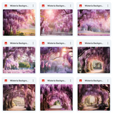 Ultimate Wisteria Background Bundle